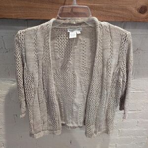 Nomadic Traders Women's Cream and Tan Cardigan